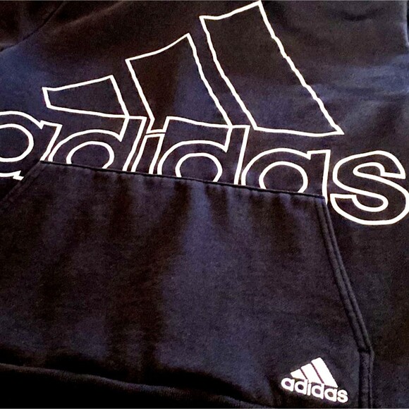 Adidas Boy's Youth Hoodie (14-16) Black - Picture 2 of 5